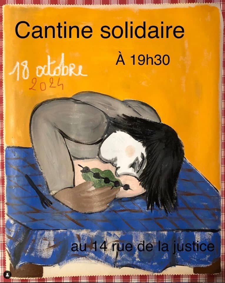 Affiche Cantine Solidaire Octobre 2024