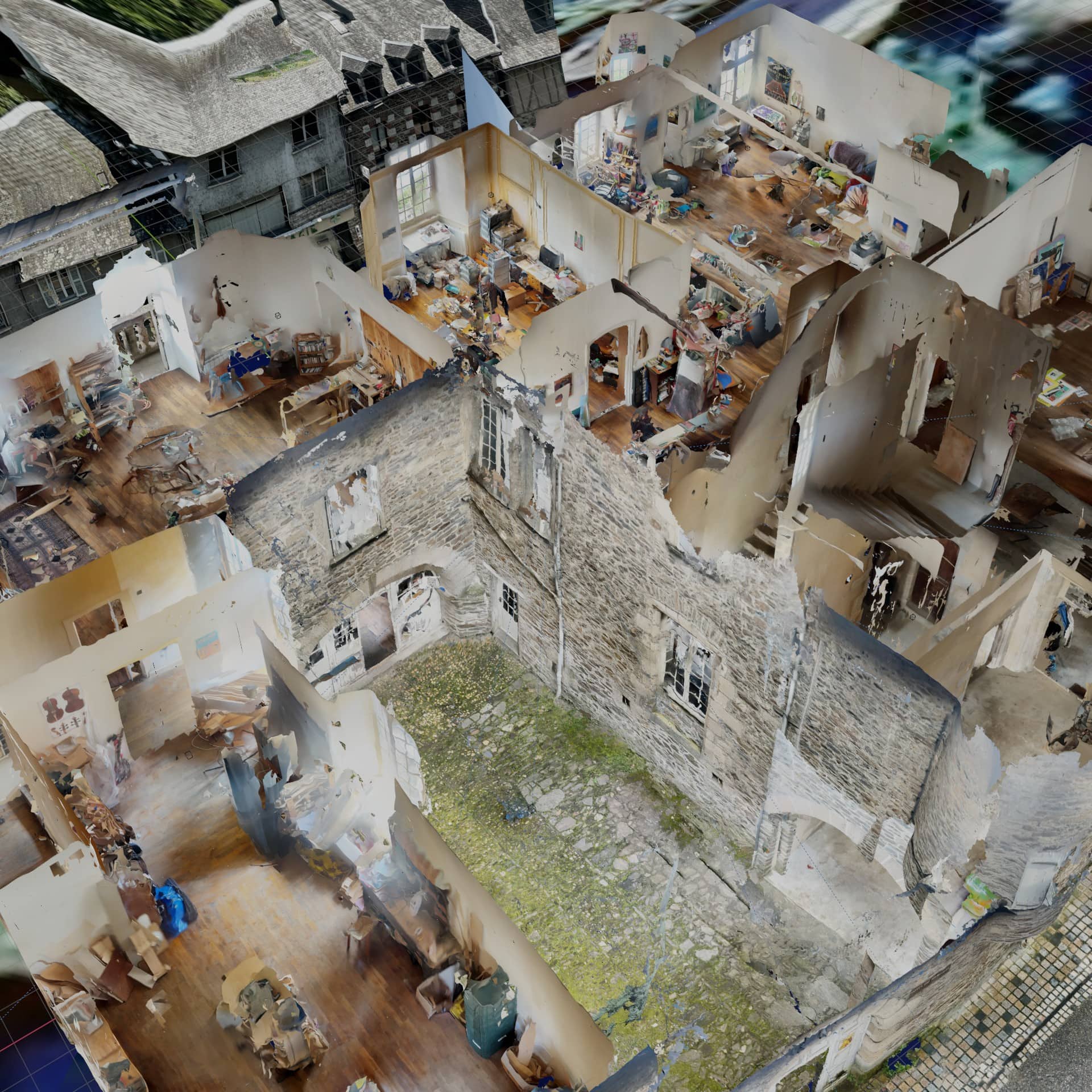 Photo de groupe des résidents de La Calade